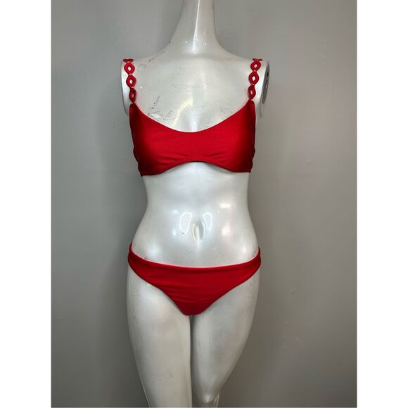 Zimmermann Everley Diamond Trim Bikini SIZE AU3/US10 $260 - Picture 3 of 11
